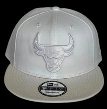 Load image into Gallery viewer, Chicago Bulls New Era 950 9Fifty White on White WOW Snapback Hat