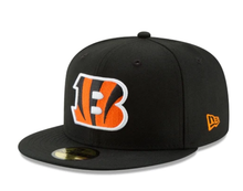 Load image into Gallery viewer, Cincinnati Bengals 59Fifty 5950 New Era Black Fitted Cap