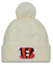 Load image into Gallery viewer, Cincinnati Bengals New Era Beanie Knit Hat Ivory