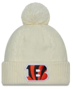 Cincinnati Bengals New Era Beanie Knit Hat Ivory