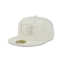 Load image into Gallery viewer, Cincinatti Bengals Ivory 59Fifty 5950 New Era Fitted Cap