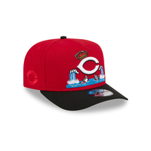 Load image into Gallery viewer, Cincinnati Reds New Era 9Fifty 950 A Frame Cartoon Design Pre Curved Bill Snapback Cap