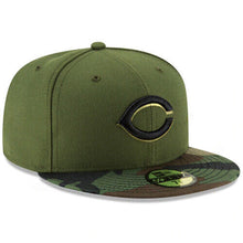 Load image into Gallery viewer, Cincinnati Reds New Era 59Fifty 5950 Flat Bill Camouflage Fitted Cap