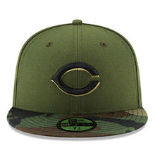 Load image into Gallery viewer, Cincinnati Reds New Era 59Fifty 5950 Flat Bill Camouflage Fitted Cap