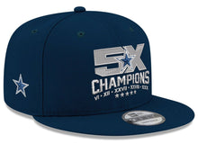 Load image into Gallery viewer, Dallas Cowboys 5X Champs New Era 9Fifty 950 Snapback Hat