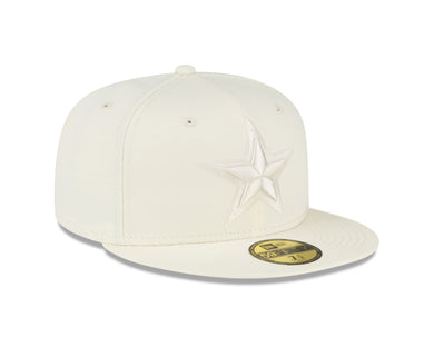 Dallas Cowboys White On White 59Fifty Fitted Hat 5950 Cap