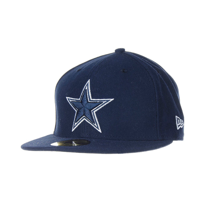 Dallas Cowboys New Era 59Fifty 5950 Navy on Navy Star with White Outline Classic Fitted Cap