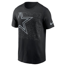 Load image into Gallery viewer, Dallas Cowboys Nike Reflective Logo Crop T-Shirt