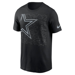 Dallas Cowboys Nike Reflective Logo Crop T-Shirt