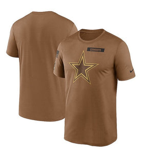 Dallas Cowboys Nike Salute to Service Legend Sideline Short Sleeve Cotton T-Shirt