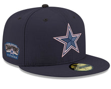 Load image into Gallery viewer, Dallas Cowboys New Era 59Fifty 5950 GCP Star Navy Pink Fitted Cap