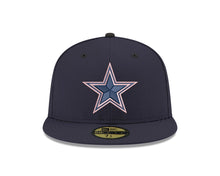 Load image into Gallery viewer, Dallas Cowboys New Era 59Fifty 5950 GCP Star Navy Pink Fitted Cap