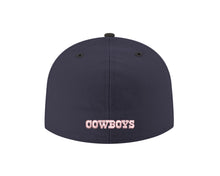 Load image into Gallery viewer, Dallas Cowboys New Era 59Fifty 5950 GCP Star Navy Pink Fitted Cap