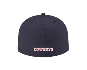 Dallas Cowboys New Era 59Fifty 5950 GCP Star Navy Pink Fitted Cap