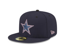 Load image into Gallery viewer, Dallas Cowboys New Era 59Fifty 5950 GCP Star Navy Pink Fitted Cap