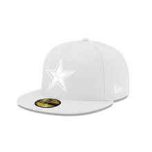 Load image into Gallery viewer, Dallas Cowboys White Star on White WOW New Era 59Fifty 5950 Fitted Cap