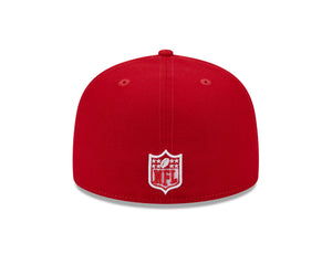 Dallas Cowboys White Star on Red New Era 59Fifty 5950 Fitted Cap