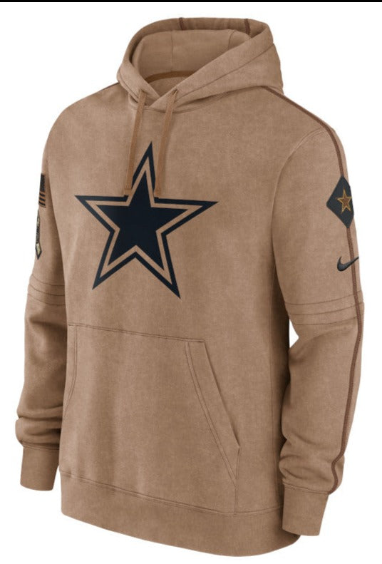 Dallas Cowboys Salute to Service Nike Fleece Sideline Club Pullover Hoodie