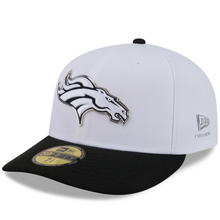 Load image into Gallery viewer, Denver Broncos 59Fifty White &amp; Black Pre-Curved Bill 5950 New Era Fitted Cap