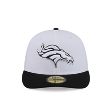 Load image into Gallery viewer, Denver Broncos 59Fifty White &amp; Black Pre-Curved Bill 5950 New Era Fitted Cap