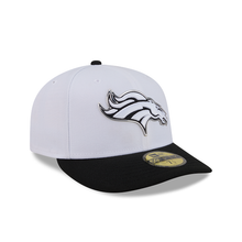 Load image into Gallery viewer, Denver Broncos 59Fifty White &amp; Black Pre-Curved Bill 5950 New Era Fitted Cap