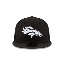 Load image into Gallery viewer, Denver Broncos New Era 59fifty 5950 Black &amp; White Fitted Hat