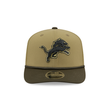 Load image into Gallery viewer, Detroit Lions New Era 9Seventy 970 Salute to Service Stretch Snap On-Field Curved Bill Snapback Cap