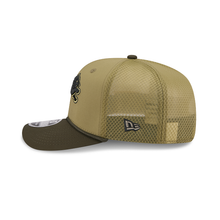 Load image into Gallery viewer, Detroit Lions New Era 9Seventy 970 Salute to Service Stretch Snap On-Field Curved Bill Snapback Cap