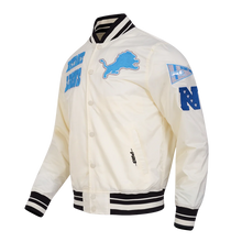 Load image into Gallery viewer, Detroit Lions Retro Classic Rib Satin Pro Standard Jacket