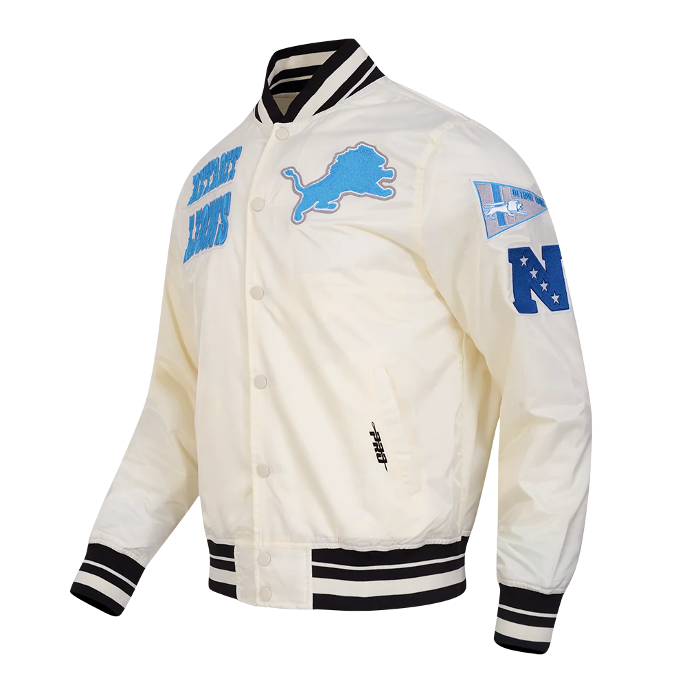 Detroit Lions Retro Classic Rib Satin Pro Standard Jacket