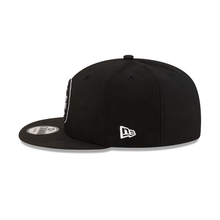 Load image into Gallery viewer, Detroit Pistons New Era 9Fifty 950 Black &amp; White Snapback Hat