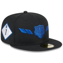 Load image into Gallery viewer, Detroit Tigers New Era 5950 Black &amp; Royal 5950 Fitted Hat with Side Patch