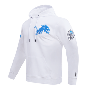 Detroit Lions Classic Chenille White Pullover Pro Standard Hoodie