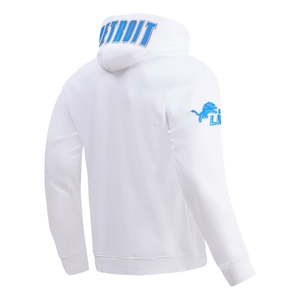 Detroit Lions Classic Chenille White Pullover Pro Standard Hoodie