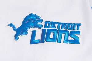 Detroit Lions Classic Chenille White Pullover Pro Standard Hoodie