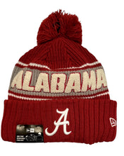 Load image into Gallery viewer, University of Alabama Puffed Up 3D Alabama Logo New Era Heavy Knit Beanie