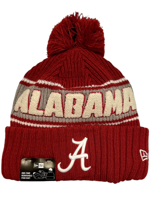 University of Alabama Puffed Up 3D Alabama Logo New Era Heavy Knit Beanie