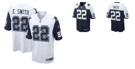 Dallas Cowboys Legend Emmitt Smith #22 Nike OnField Alternate Jersey