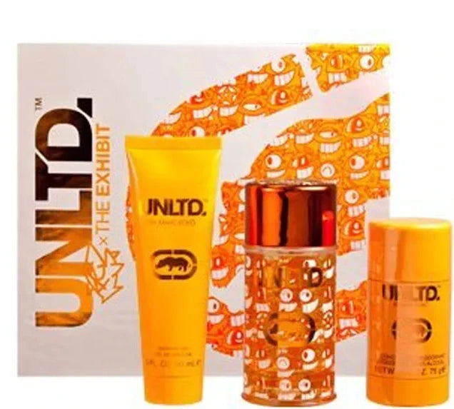 Marc Ecko Unltd The Exhibit 3pc Set - 3.4 Z Edt Sp+2.5 Oz Deo+3.0 Oz S