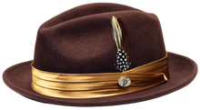 Load image into Gallery viewer, Rocky Collection Wool Felt Fedora Crushable Snap Brim Hat