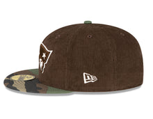 Load image into Gallery viewer, New England Patriots 59Fifty 5950 Corduroy &amp; Camouflage New Era Fitted Cap