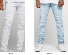 Load image into Gallery viewer, Premium Washed Rip &amp; Repair Distressed Stretch FRWD Jean