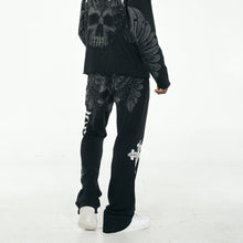 Load image into Gallery viewer, French Terry &quot;Strength&quot; Graphic Rhinestone Pullover Hoody &amp; Matching Fleece Pants Set # F2581