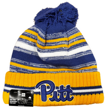 Load image into Gallery viewer, Pittsburgh Panthers Pitt New Era One Time Removable Pom Knit Fleece Lined Beanie