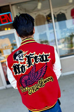 Load image into Gallery viewer, Racing Varsity Jacket with Patches by Bleecker &amp; Mercer