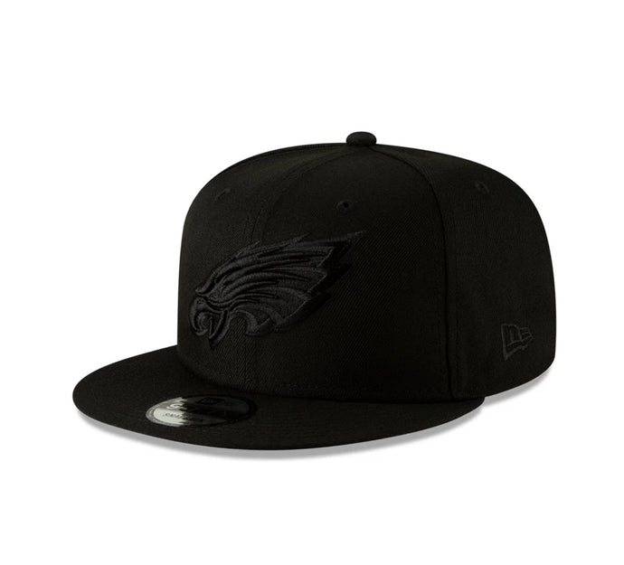 Philadelphia Eagles Double Black New Era 9Fifty 950 Snapback Cap