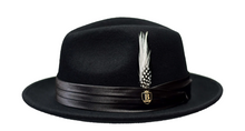 Load image into Gallery viewer, Giovanni Felt Fedora Dress Crushable Hat by Bruno Capelo