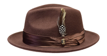 Load image into Gallery viewer, Giovanni Felt Fedora Dress Crushable Hat by Bruno Capelo