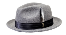 Load image into Gallery viewer, Giovanni Felt Fedora Dress Crushable Hat by Bruno Capelo