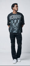 Load image into Gallery viewer, Graphic Rhinestone Crop Tee - Behold # T2607